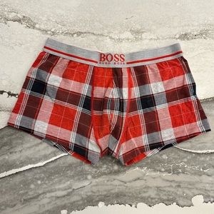 Boss Hugo Boss Plaid Trunks - Large